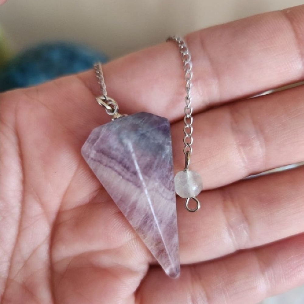 Fluorite pendulum